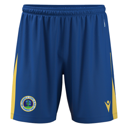 Bluebell United FC Adult Skara Shorts Royal Blue & Yellow