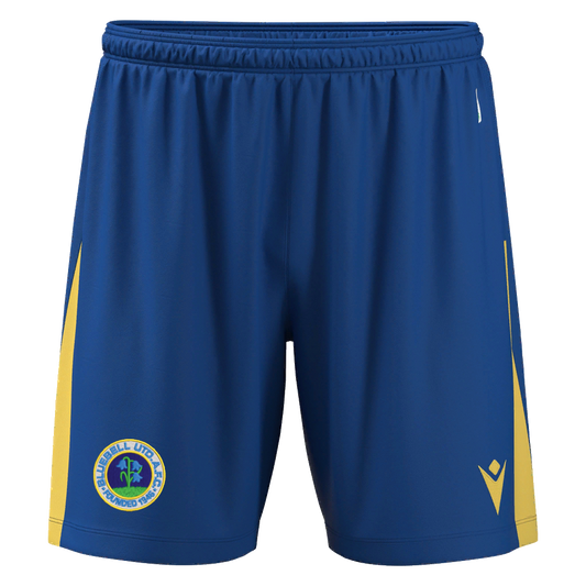 Bluebell United FC Adult Skara Shorts Royal Blue & Yellow
