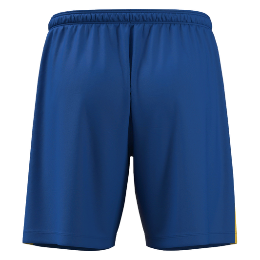 Bluebell United FC Adult Skara Shorts Royal Blue & Yellow