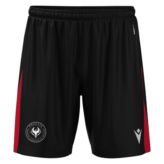 Phoenix Athletic FC Skara Eco Home Shorts Black & Red
