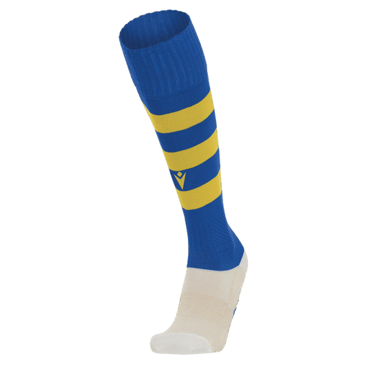 Bluebell United FC Adult Hoops Socks Royal Blue & Yellow