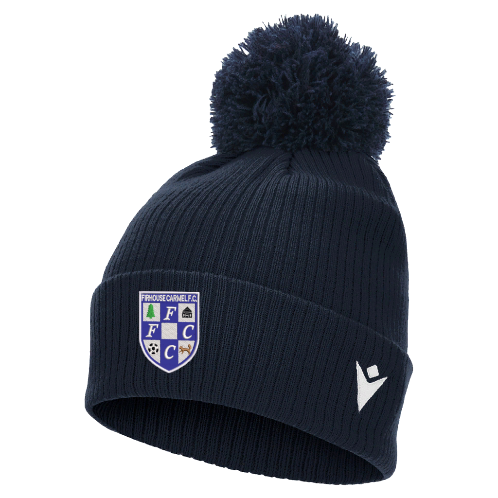 Firhouse Carmel AFC Snow Pom Pom Beanie Navy