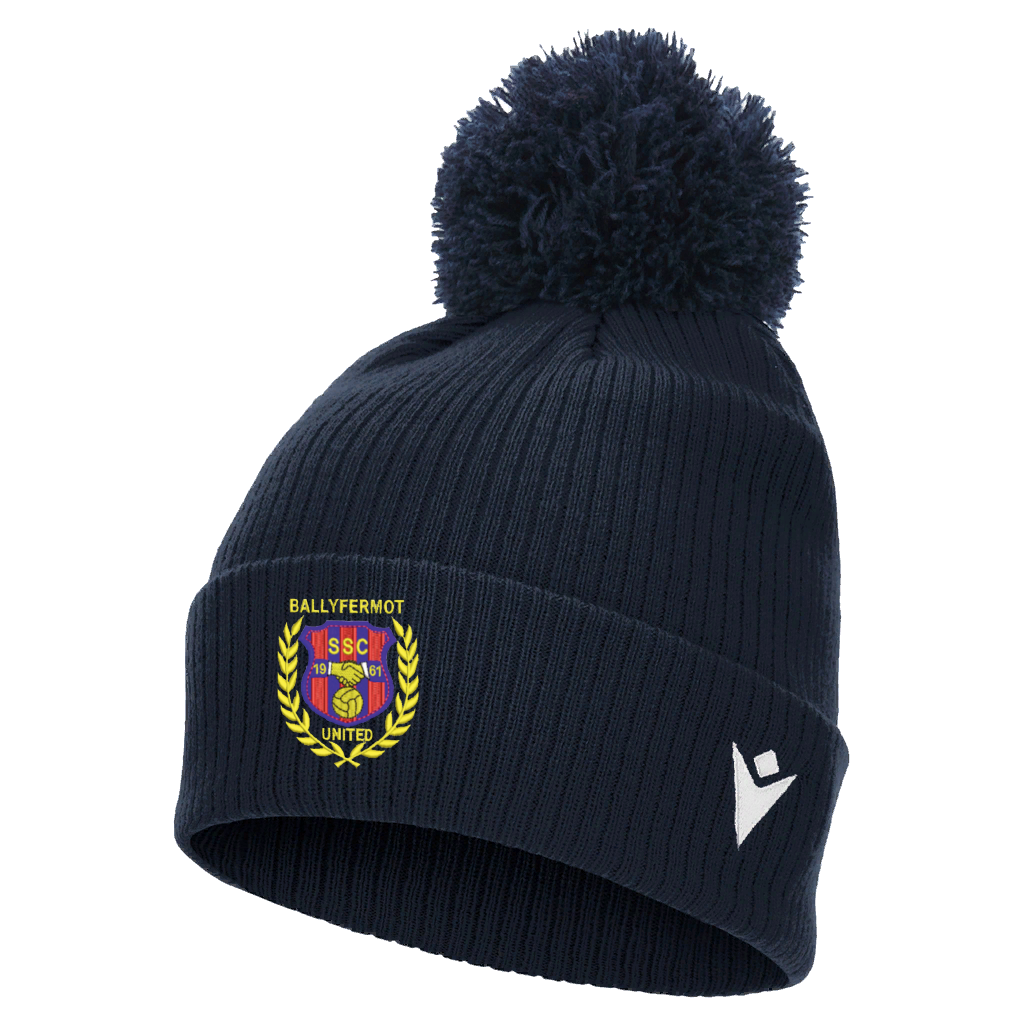 Ballyfermot United Snow Pom Pom Beanie Navy