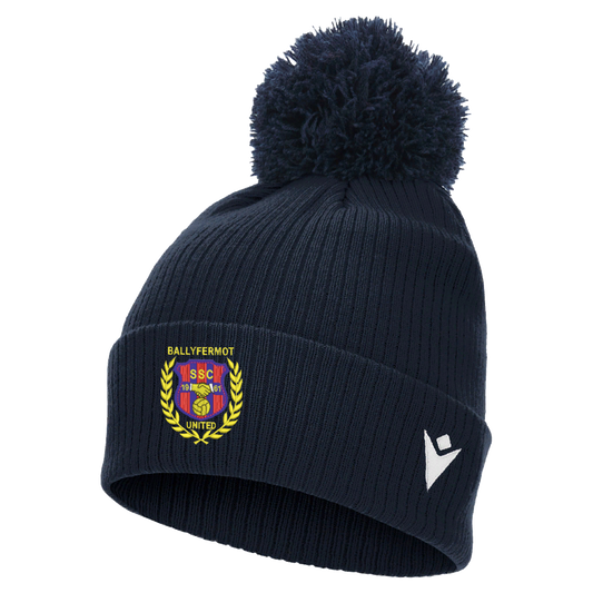 Ballyfermot United Snow Pom Pom Beanie Navy