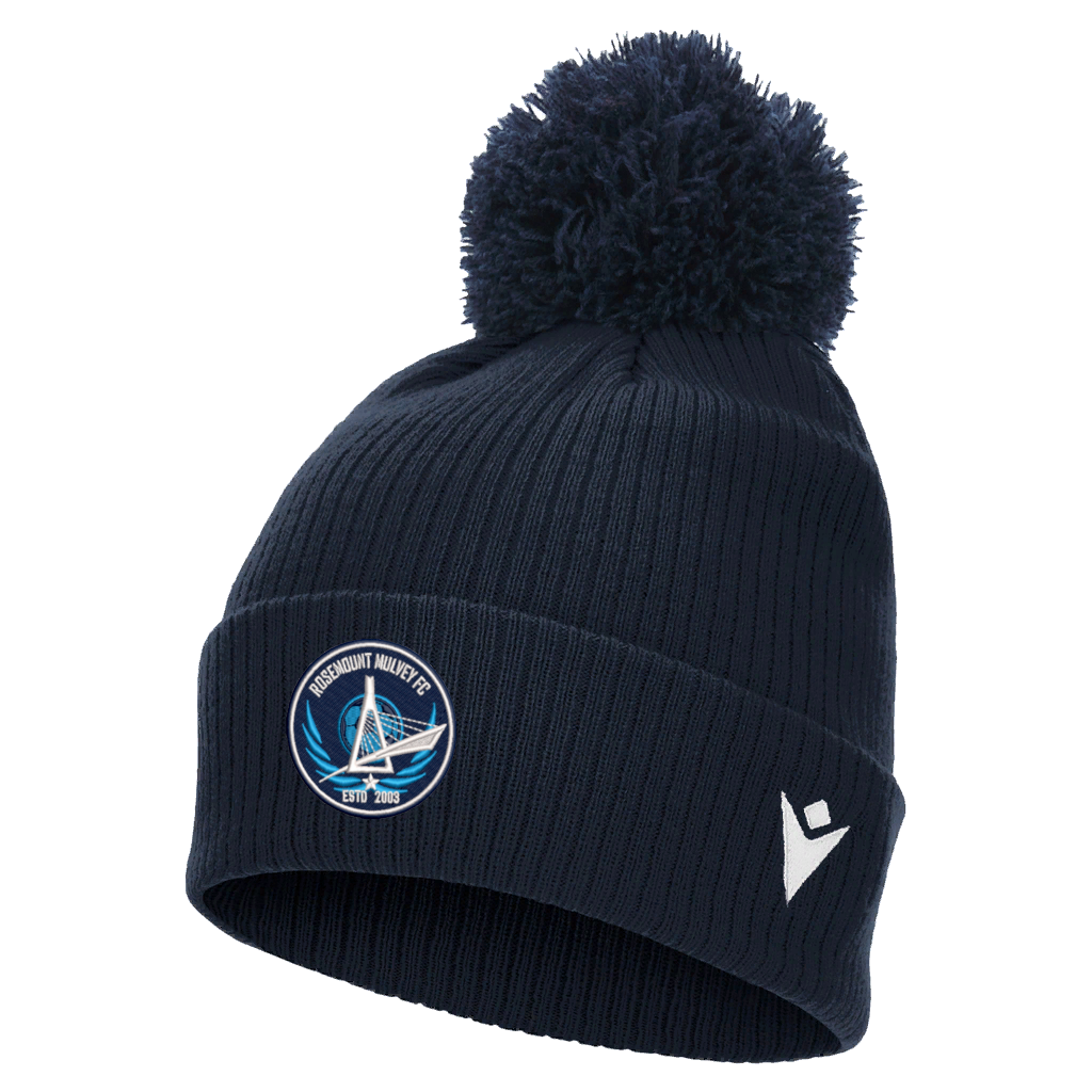 Rosemount Mulvey FC Snow Pom Pom Beanie Navy