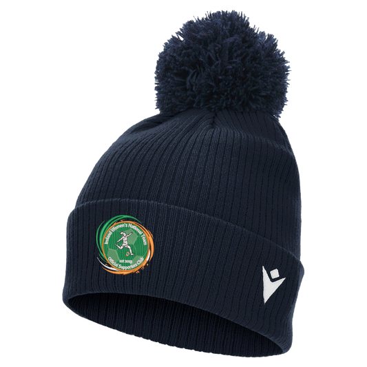 Ireland Women's National Team Official Supporters Club Snow Pom Pom Beanie Navy