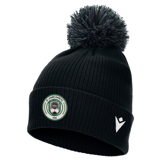 St James Gate FC Snow Pom Pom Beanie Black