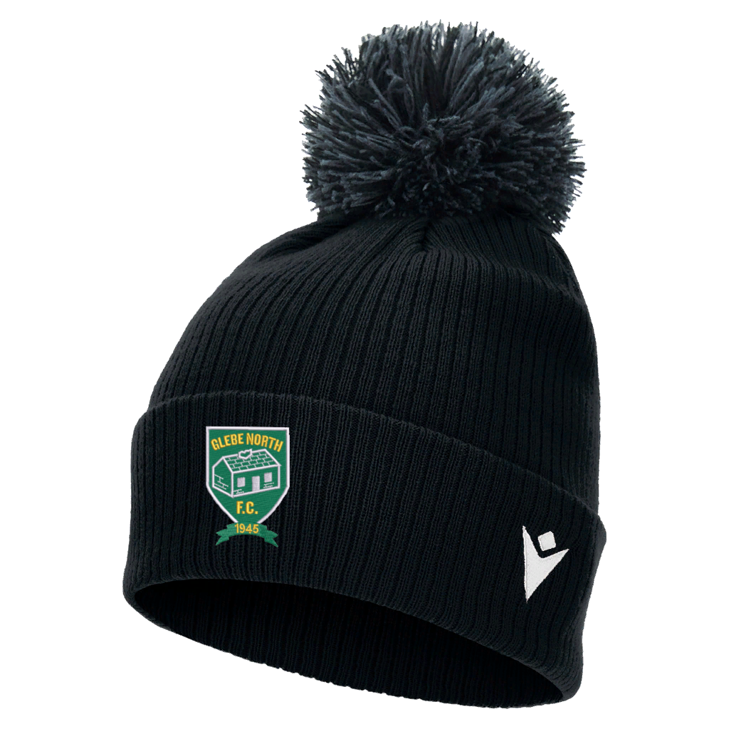 Glebe North FC Snow Pom Pom Beanie Black