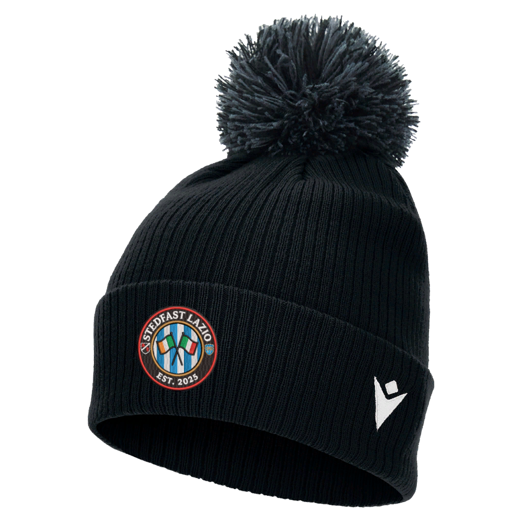 Stedfast x Lazio Snow Pom Pom Beanie Black