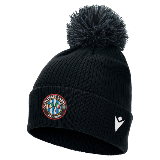 Stedfast x Lazio Snow Pom Pom Beanie Black