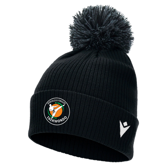 Ayrfield Taekwondo Snow Pom Pom Beanie Black