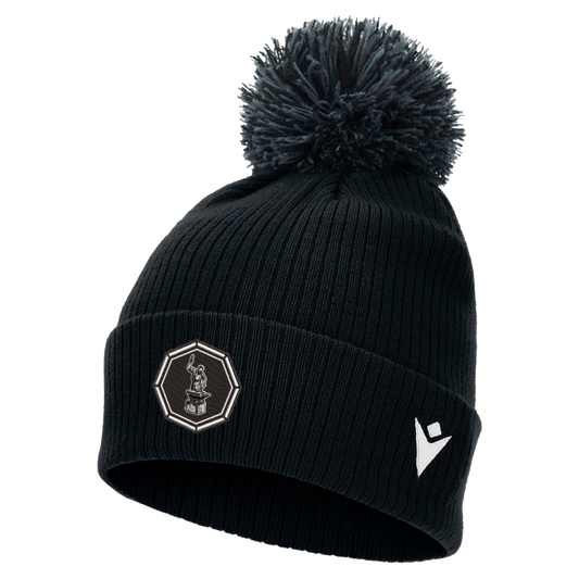 Black Forge FC Snow Pom Pom Beanie Black