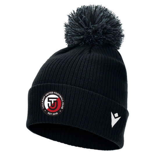 Tallaght United FC Snow Pom Pom Beanie Black