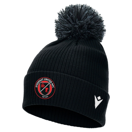 Stedfast United AFC Snow Pom Pom Beanie Black