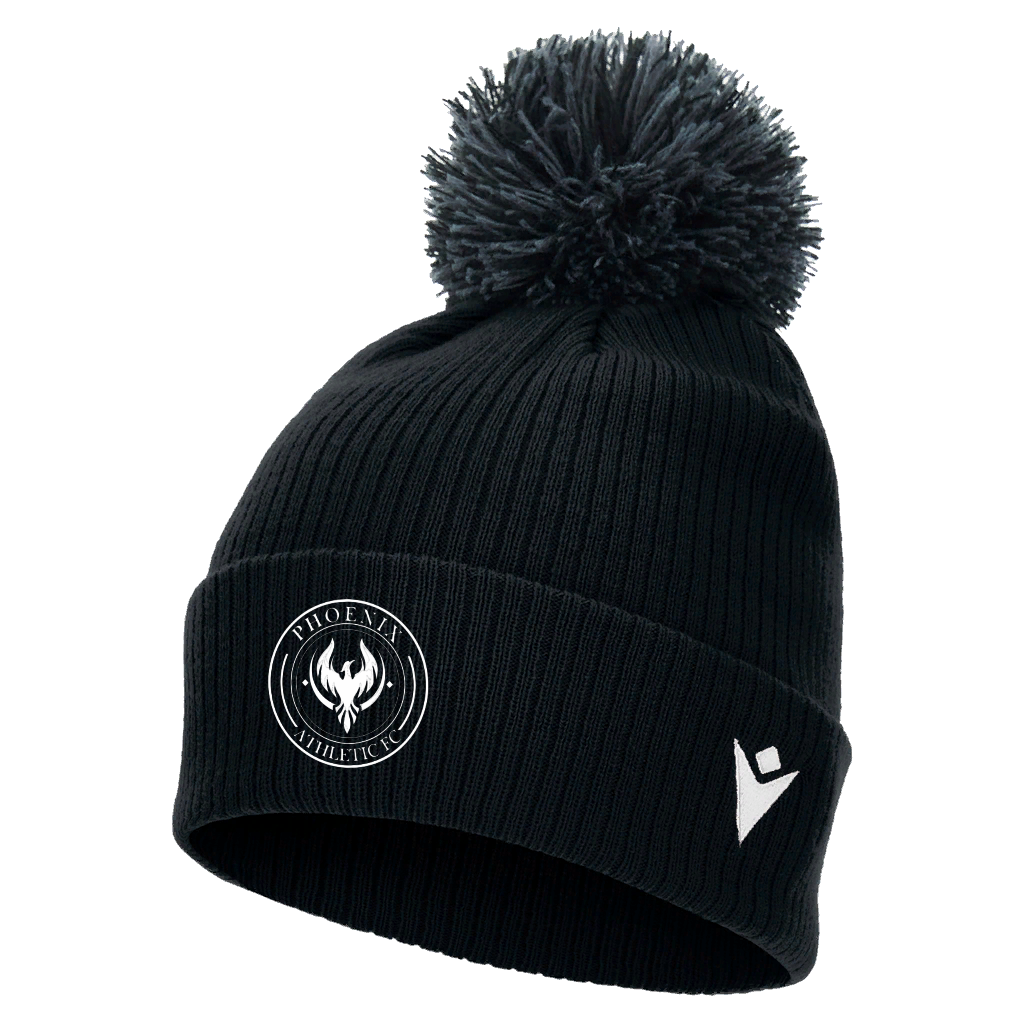 Phoenix Athletic FC Snow Pom Pom Beanie Black