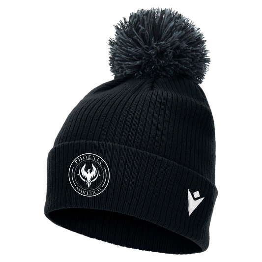 Phoenix Athletic FC Snow Pom Pom Beanie Black