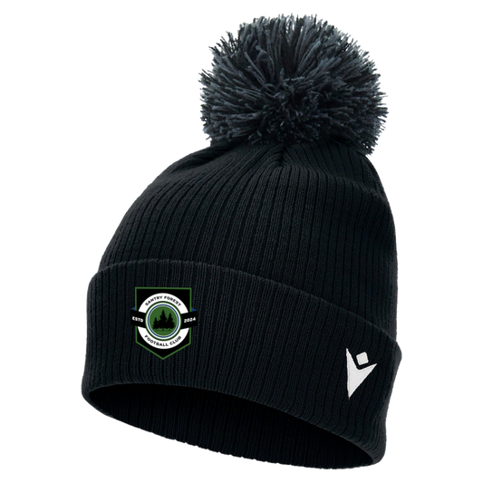 Santry Forest FC Snow Pom Pom Beanie Black