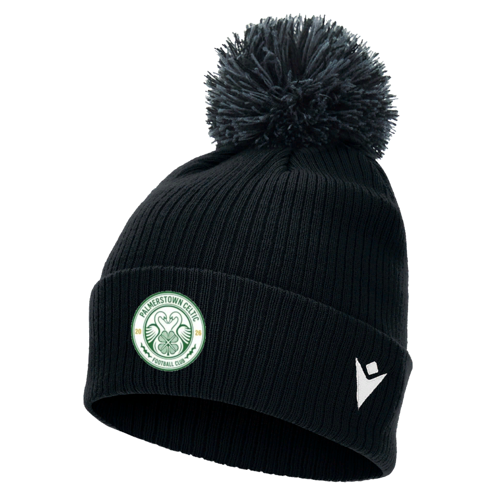 Palmerstown FC Snow Pom Pom Beanie Black