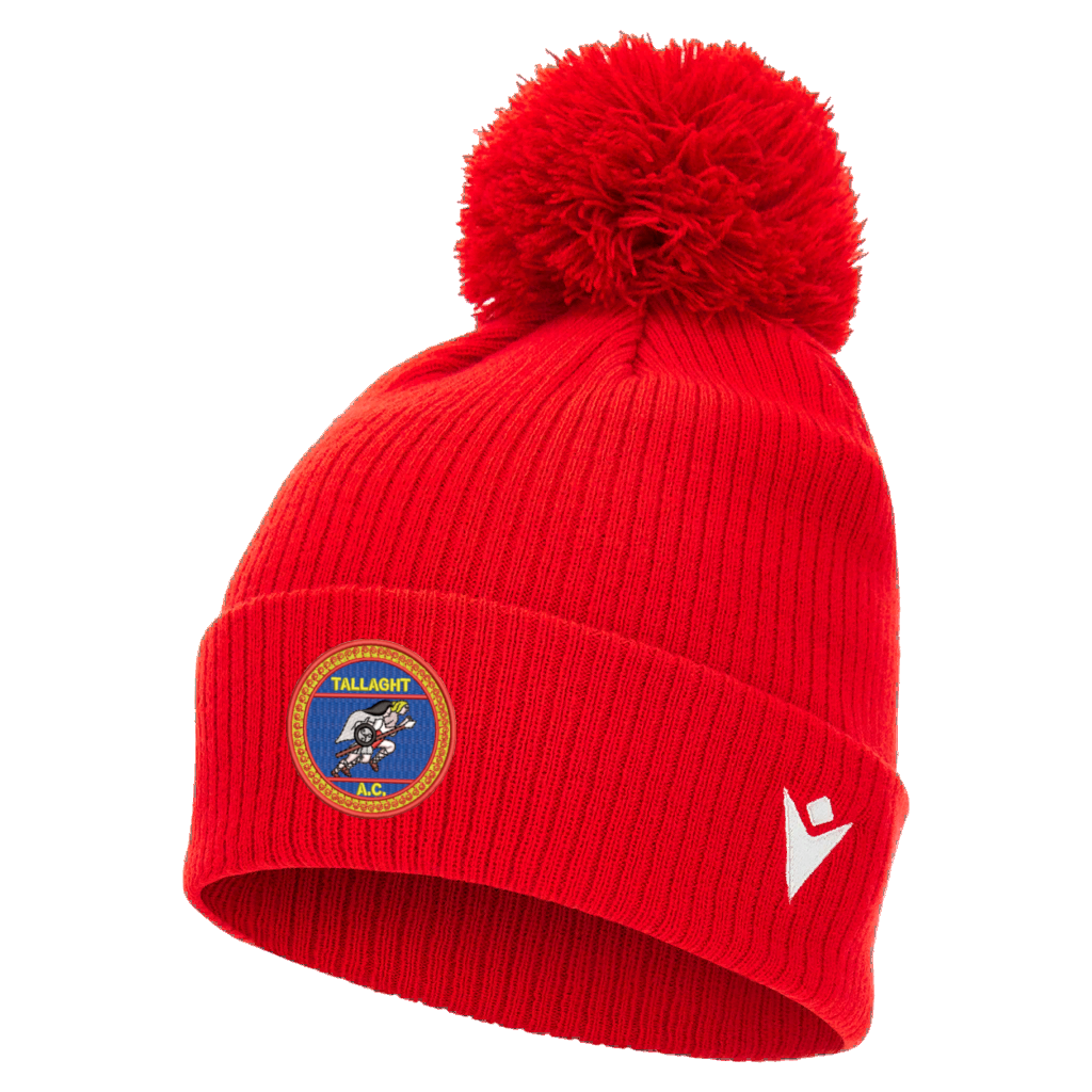 Tallaght AC Snow Pom Pom Beanie Red