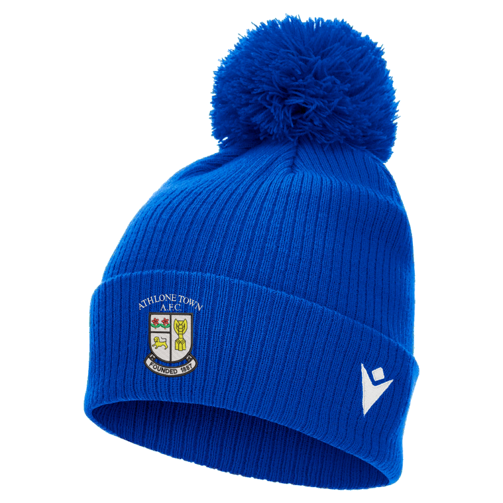 Athlone Town AFC Snow Pom Pom Beanie Royal Blue