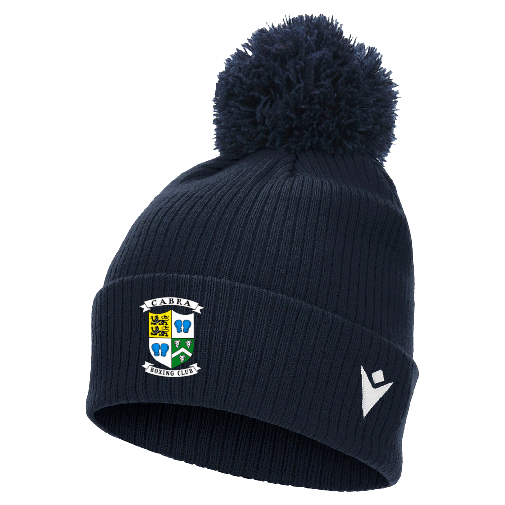 Cabra Boxing Snow Pom Pom Beanie Navy