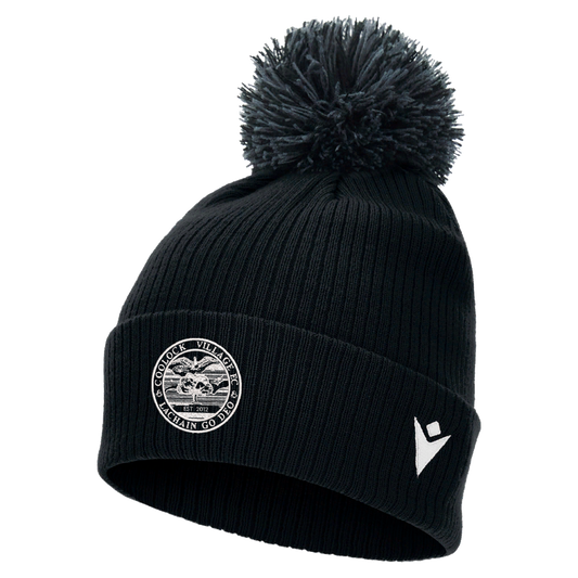 Coolock Village FC Snow Pom Pom Beanie Black