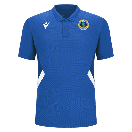 Bluebell United FC Adult Rap Polo Royal Blue & White