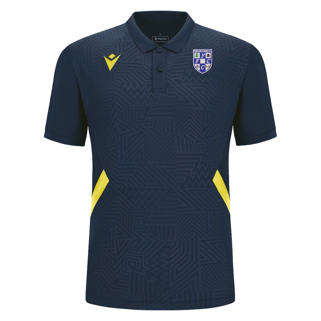 Firhouse Carmel FC Kids Rap Polo Navy & Yellow