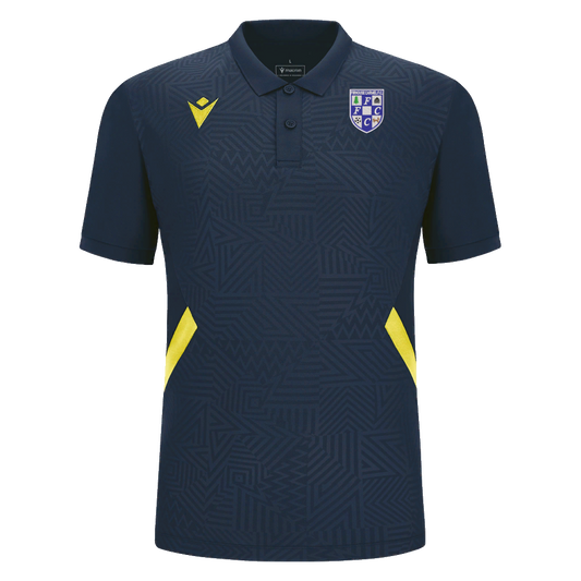 Firhouse Carmel FC Kids Rap Polo Navy & Yellow