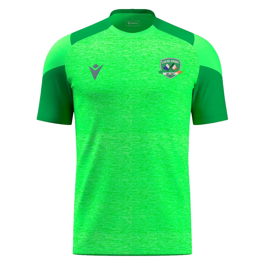 CRISC Laois Adults Golem Shirt SS Neon Green & Green