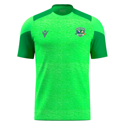 CRISC Laois Adults Golem Shirt SS Neon Green & Green