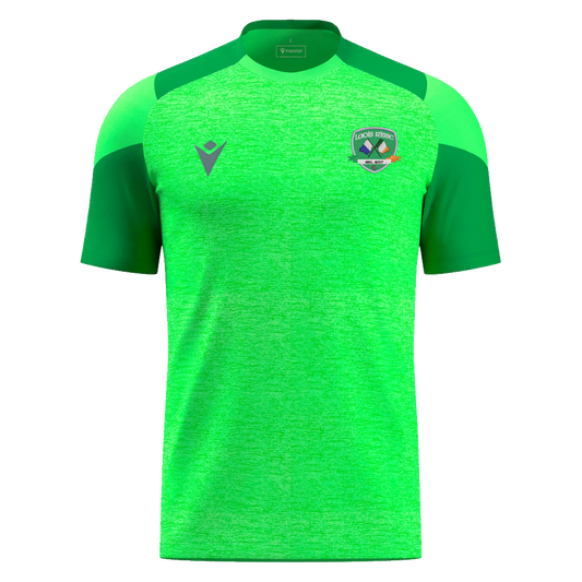 CRISC Laois Adults Golem Shirt SS Neon Green & Green