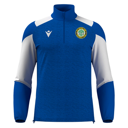 ELY Woodlawn FC Cuzco 1/4 Zip Royal Blue & White