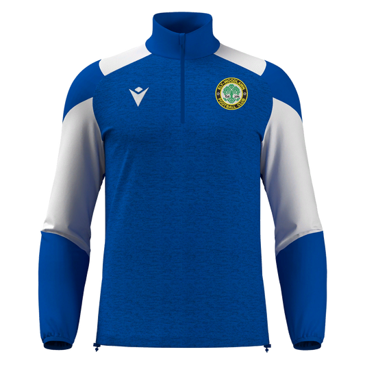 ELY Woodlawn FC Cuzco 1/4 Zip Royal Blue & White