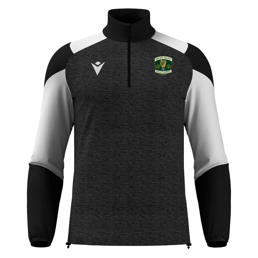 Decies Celtic Cuzco 1/4 Zip Top Black & White
