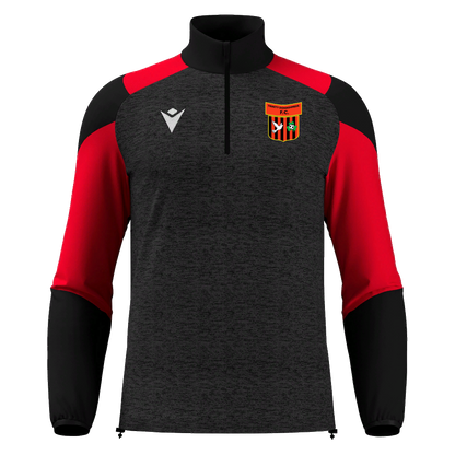 Trinity Donaghmede FC Young Kids Cuzco 1/4 Zip Top Black & Red