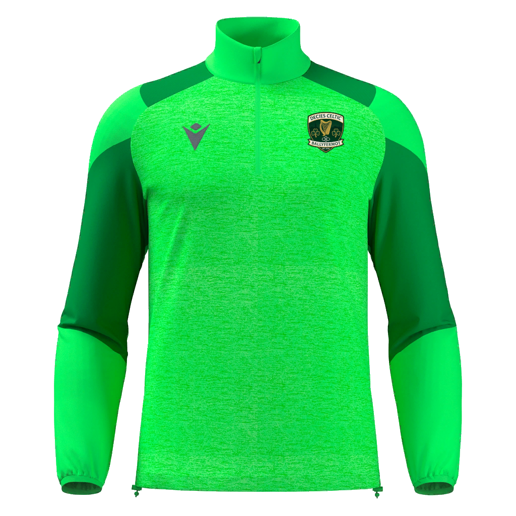 Decies Celtic Cuzco 1/4 Zip Top Neon Green