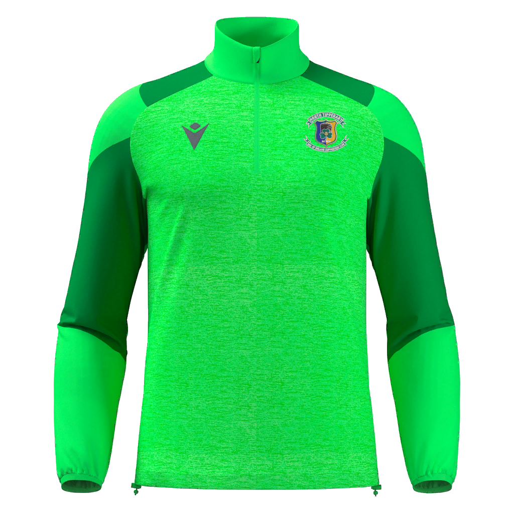 CRISC North Tipperary Adults Cuzco 1/4 Zip Top Neon Green & Green
