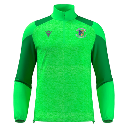 CRISC North Tipperary Adults Cuzco 1/4 Zip Top Neon Green & Green