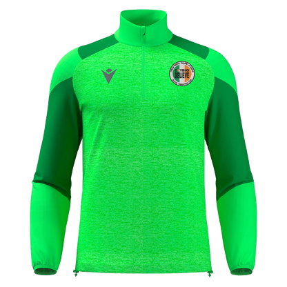 COYBIG Believe CRISC Adults Cuzco 1/4 Zip Top Neon Green & Green