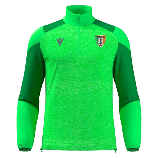 CRISC Wexford Adults Cuzco 1/4 Zip Top Neon Green & Green