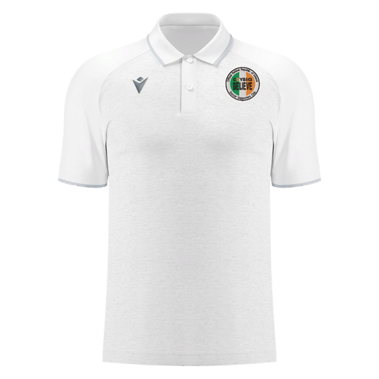 COYBIG Believe CRISC  Adults Aulos Polo White & Silver