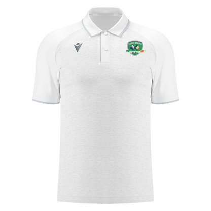 CRISC Laois Adults Aulos Polo White & Silver