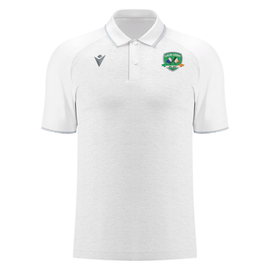 CRISC Laois Adults Aulos Polo White & Silver