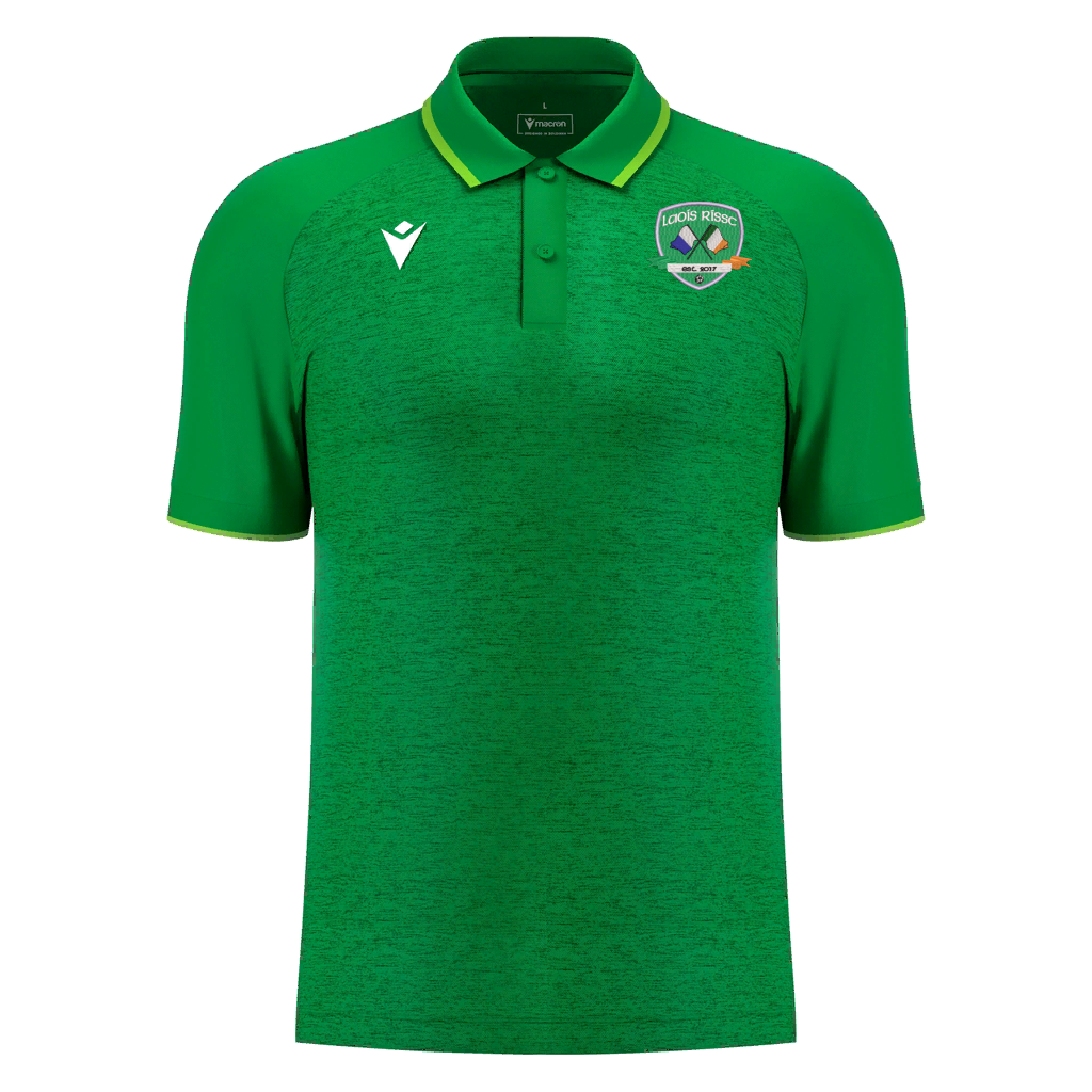 CRISC Laois Adults Aulos Polo Green & Neon Green