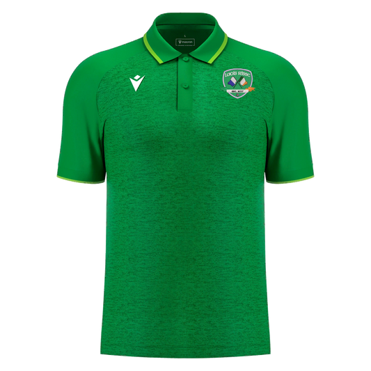 CRISC Laois Adults Aulos Polo Green & Neon Green