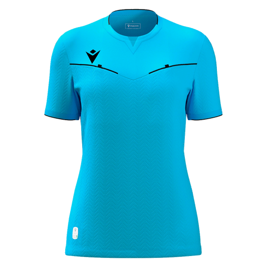 Kateryn Eco Referee Shirt SS WMN Fit Neon Sky