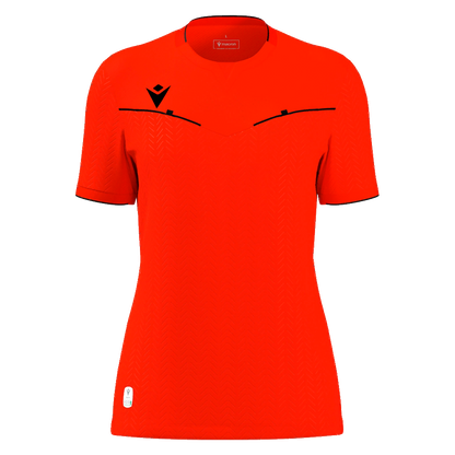 Kateryn Eco Referee Shirt SS WMN Fit Neon Red