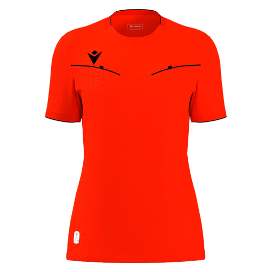 Kateryn Eco Referee Shirt SS WMN Fit Neon Red