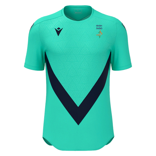 Irish Judo Wisp Shirt SS Turquoise/Navy